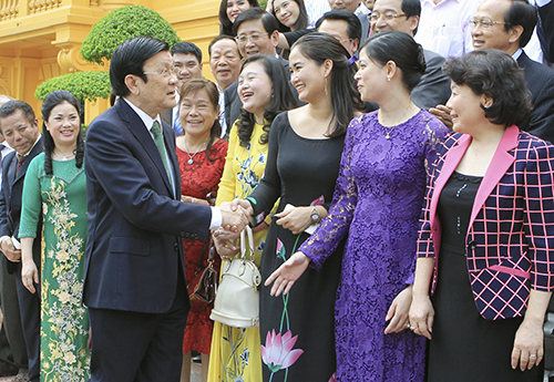 Chủ tịch nước gặp mặt đoàn 'Doanh nhân Việt Nam tiêu biểu' ảnh 1